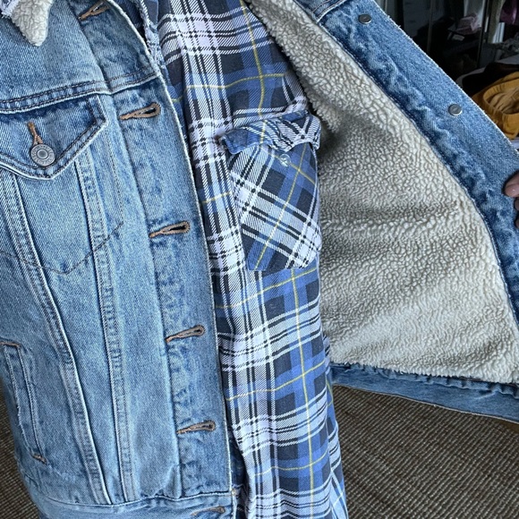levis trucker sherpa denim jacket - Picture 6 of 11